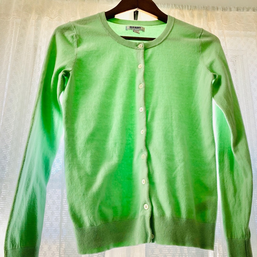 Old Navy light green cardigan